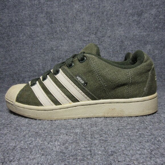 Adidas Hemp Shoes Green Mens Size 7.5 Vintage 2004 Skate Sneakers main image 5